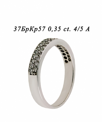 Кольцо из белого золота с бриллиантами СБ110-9001 