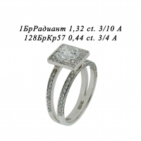 Кольцо из белого золота с бриллиантами Я020293 
