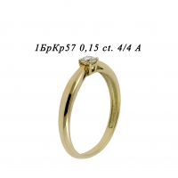 Кольцо из желтого золота с бриллиантом 04226_7922 