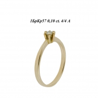 Кольцо из желтого золота с бриллиантом Д1101671_7841 