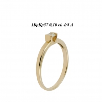 Кольцо из желтого золота с бриллиантом Д110-6801_0399 