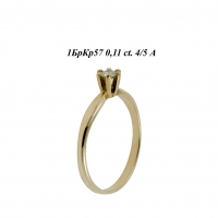 Кольцо из желтого золота с бриллиантами Д1101691_5448 