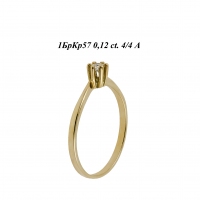 Кольцо из желтого золота с бриллиантом Д1101731_7144  