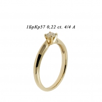 Кольцо из желтого золота с бриллиантом 04249_8448 