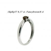 Кольцо из белого золота с бриллиантом 04226_0045 