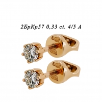 Серьги из желтого золота с бриллиантами 05253_0805  