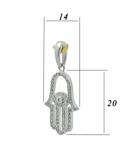 Подвеска из белого золота с бриллиантами 075162_00110 